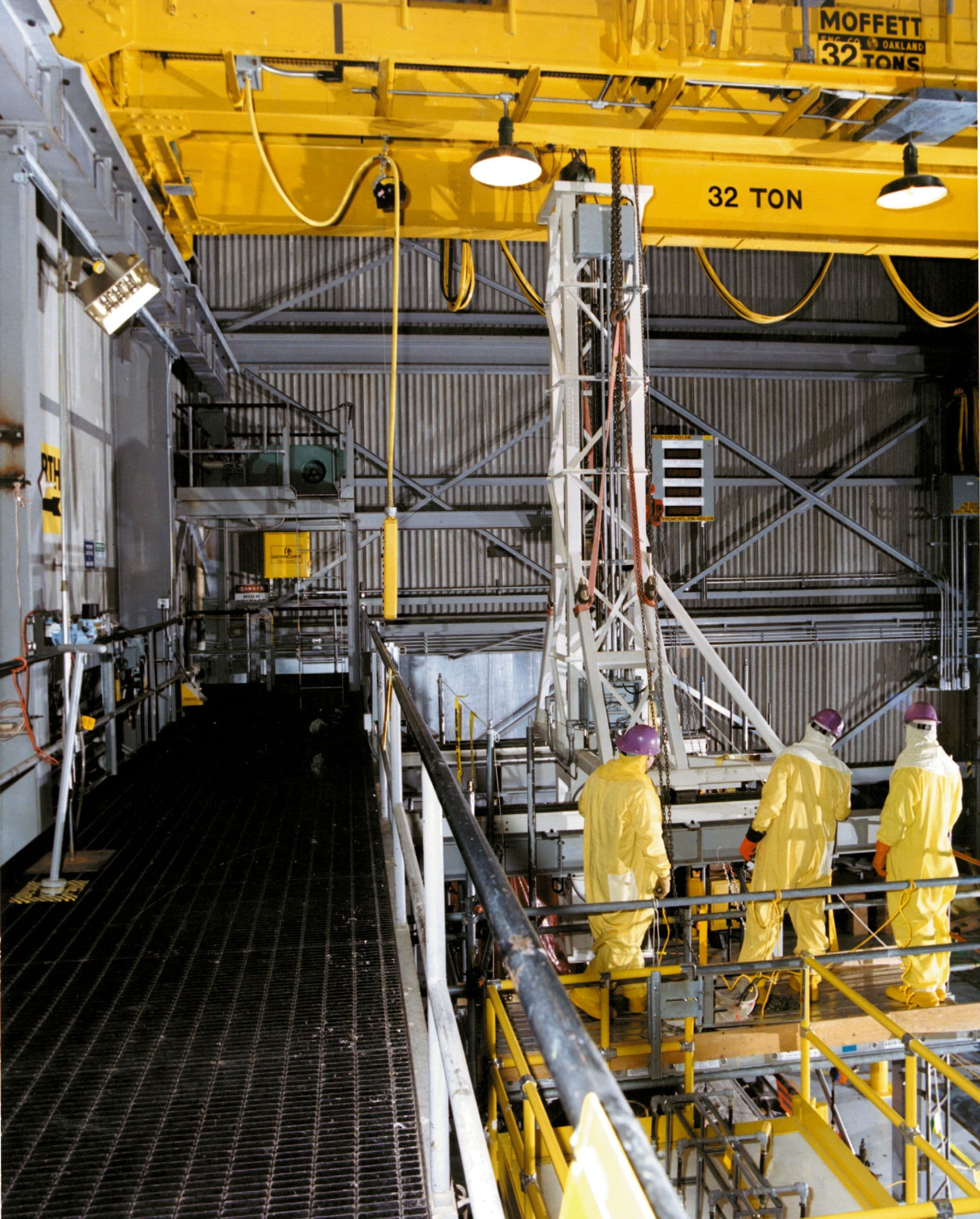 Workers at spent nuclear fuel facility