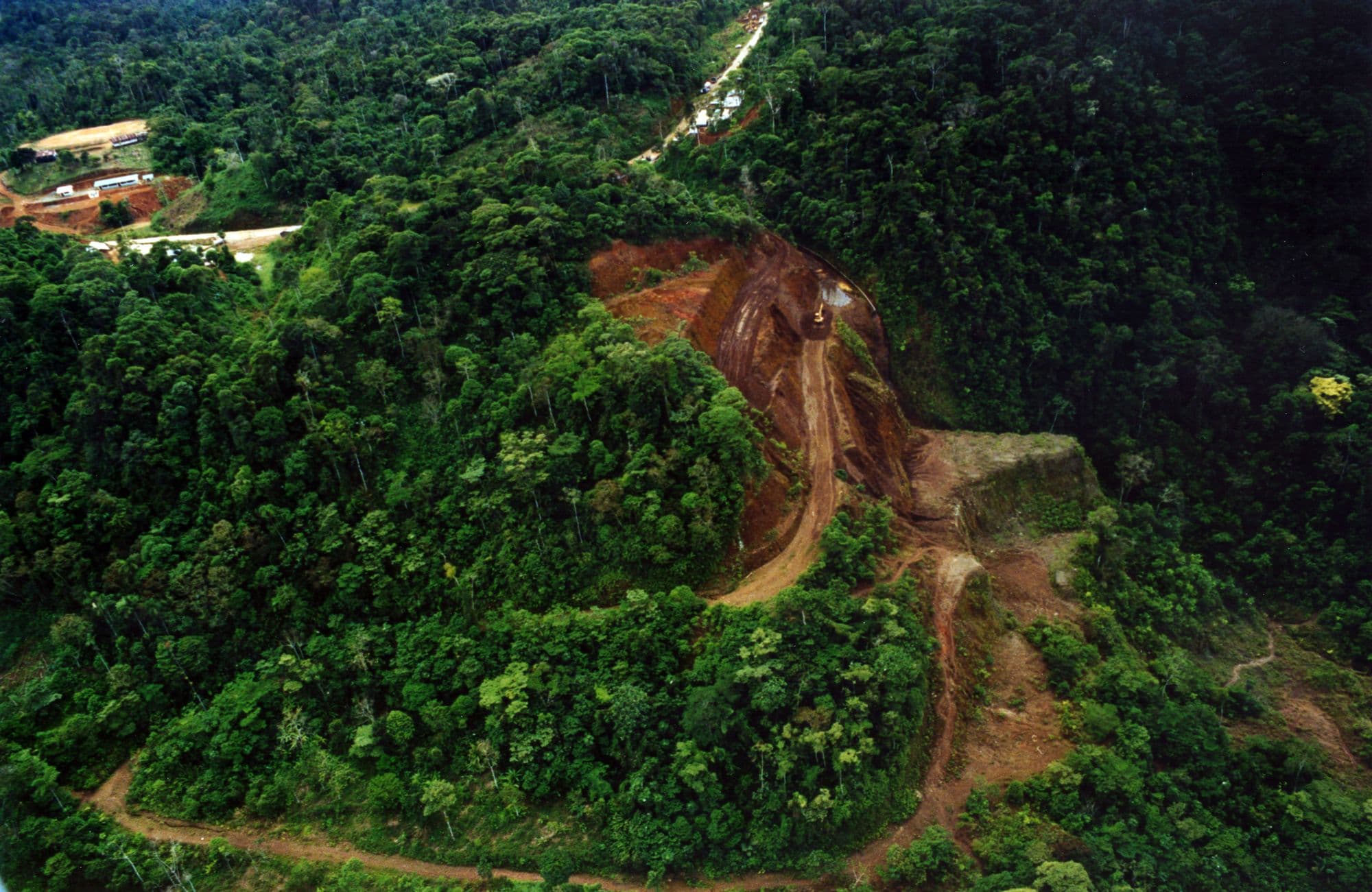 Remote project site in the rainforest