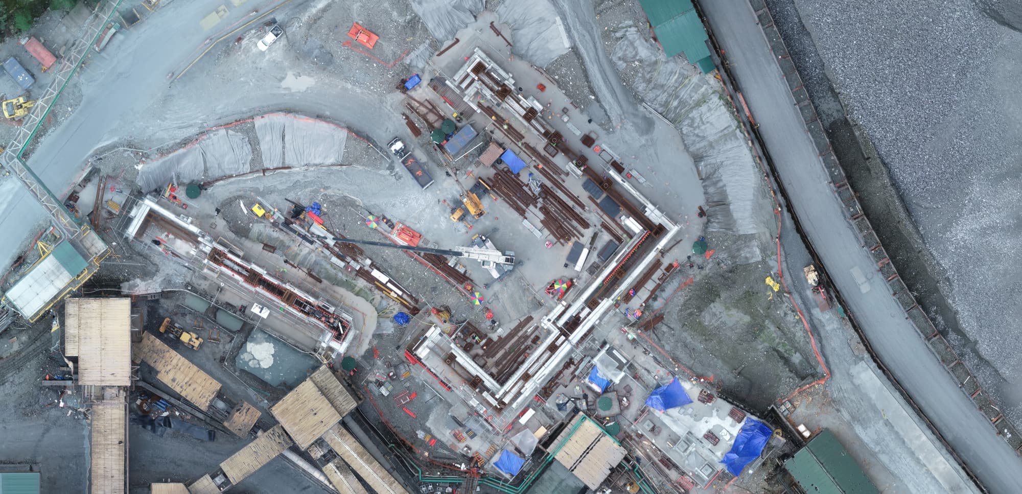 Aerial view of project site