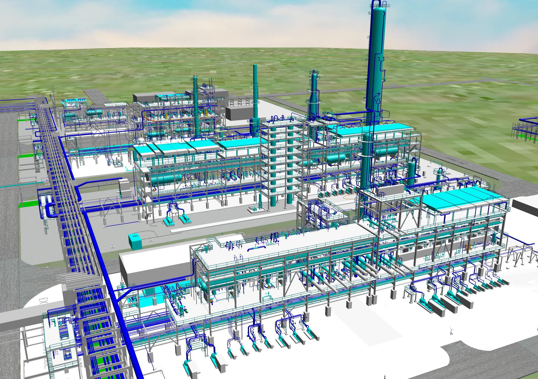 CAD model of Sasol project to demonstrate InVision