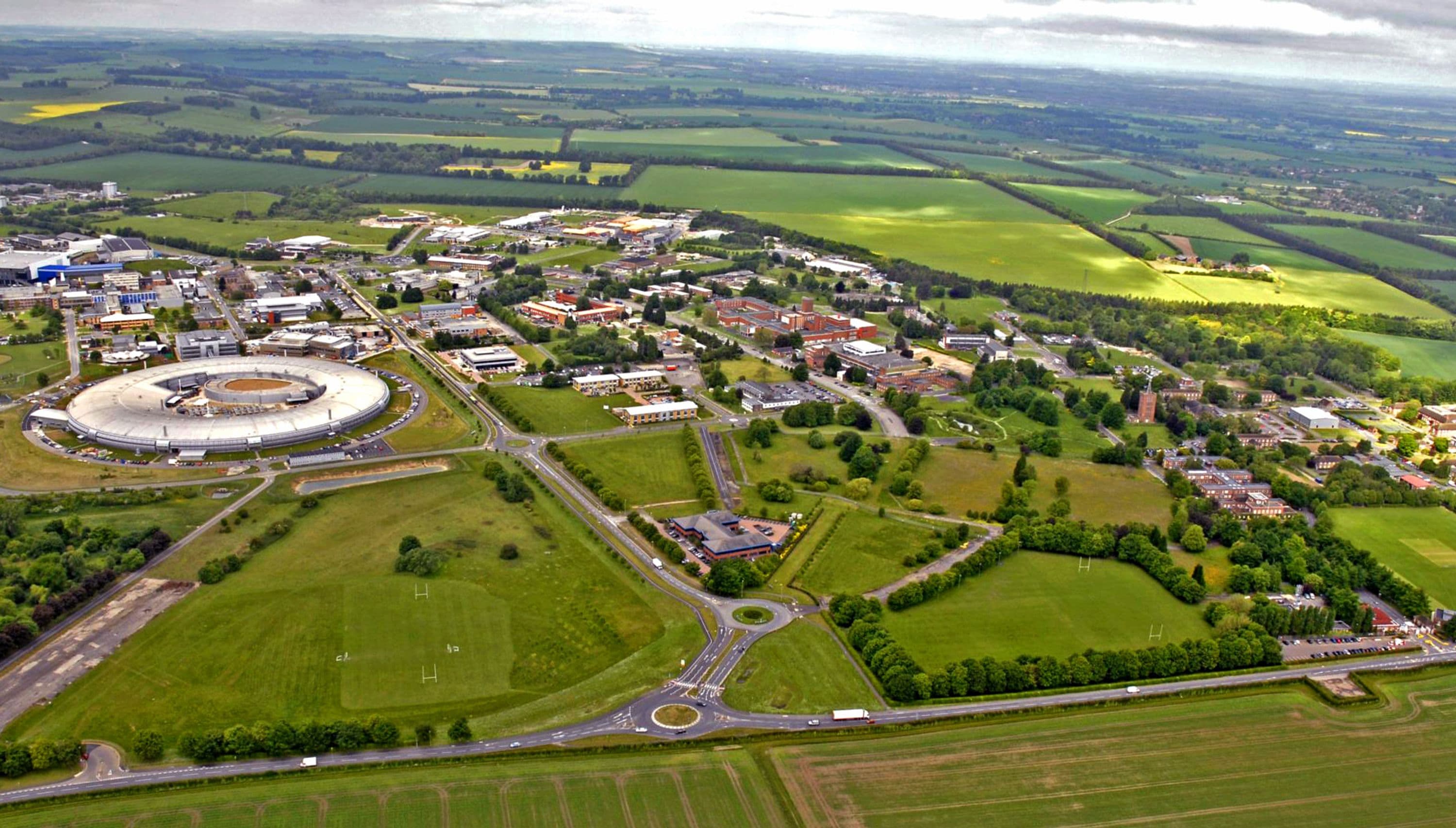 Harwell site, aerial view