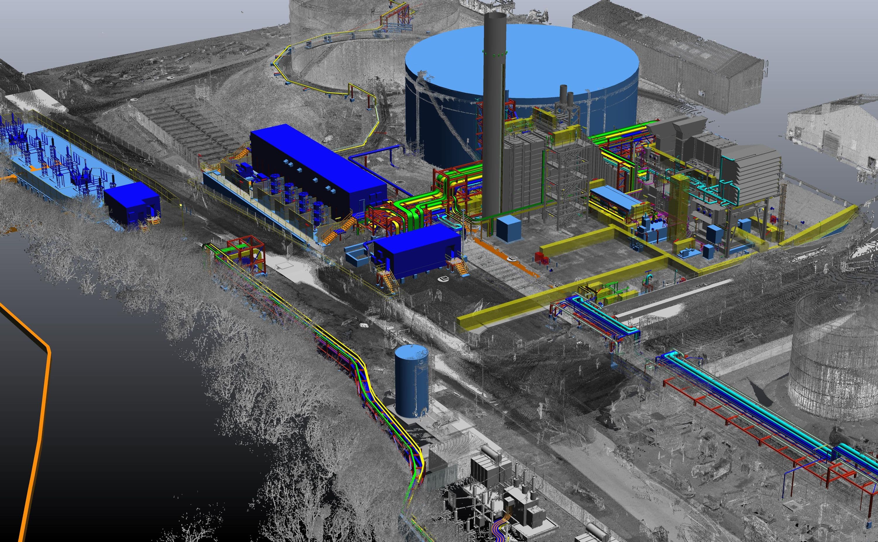 CAD model aerial view