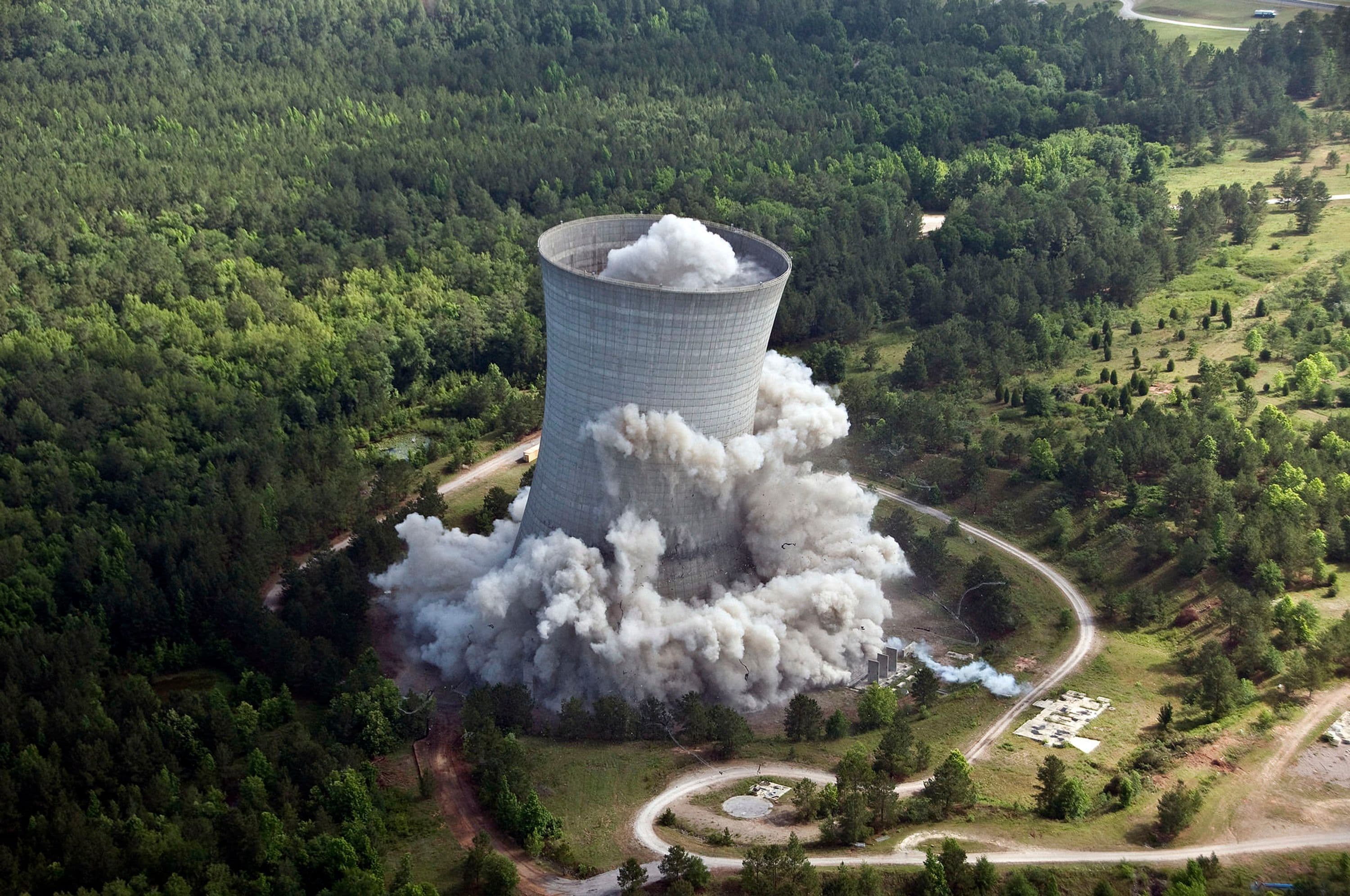 Implosion of SRS K Cooling Tower