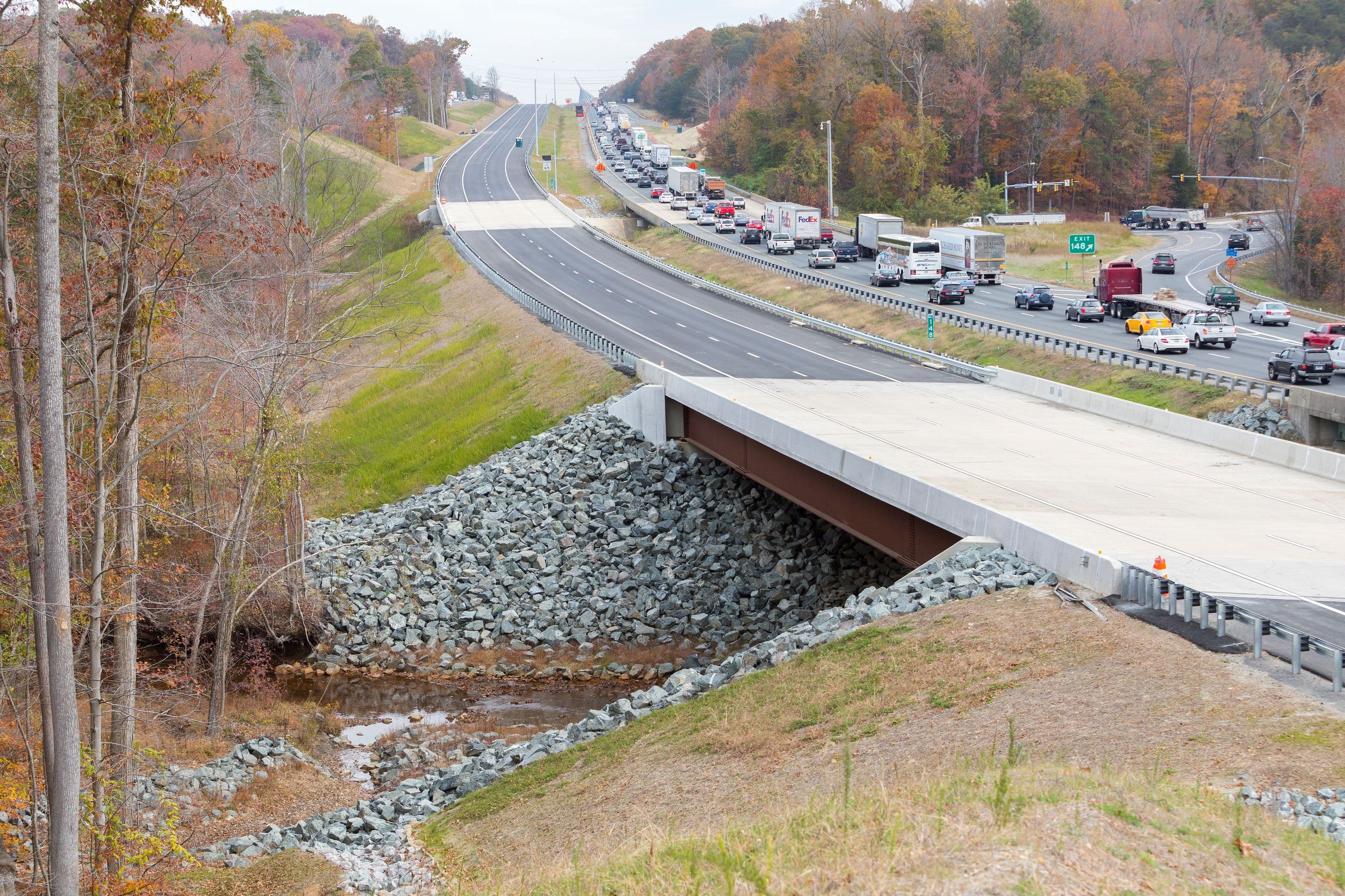 I-95 HOT lanes near MCBQ Russell Road
