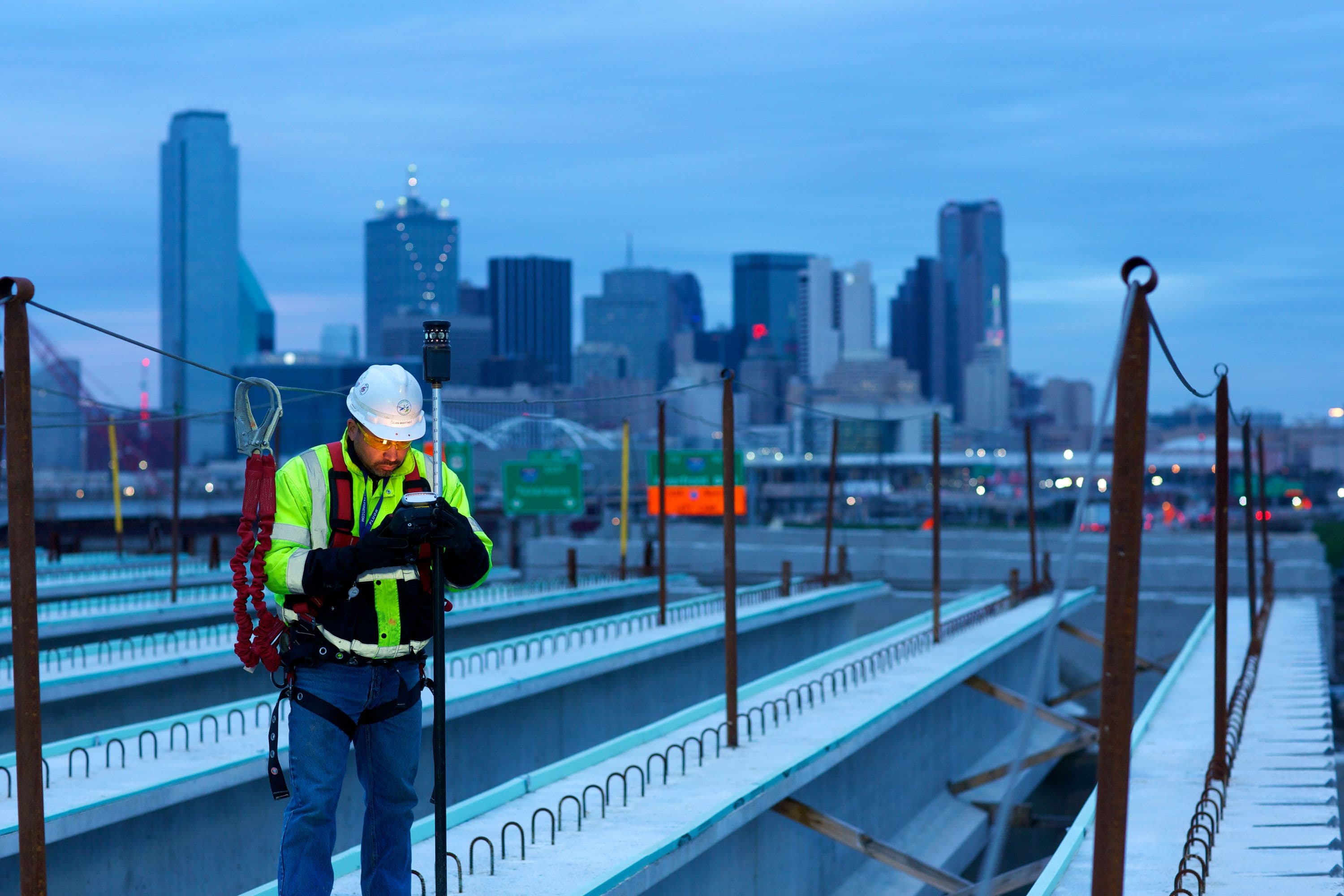 Project engineer on site