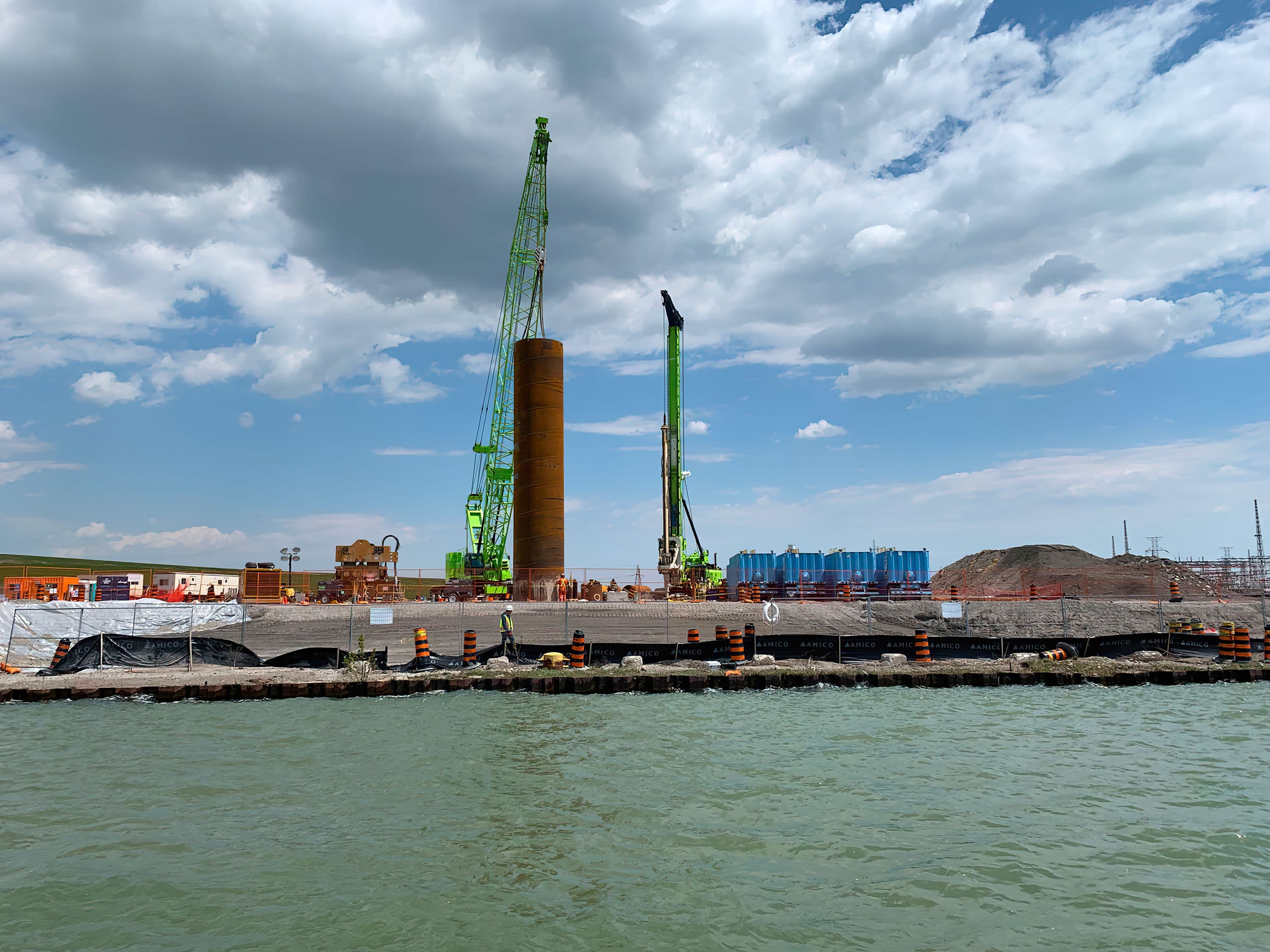 Working on test shaft