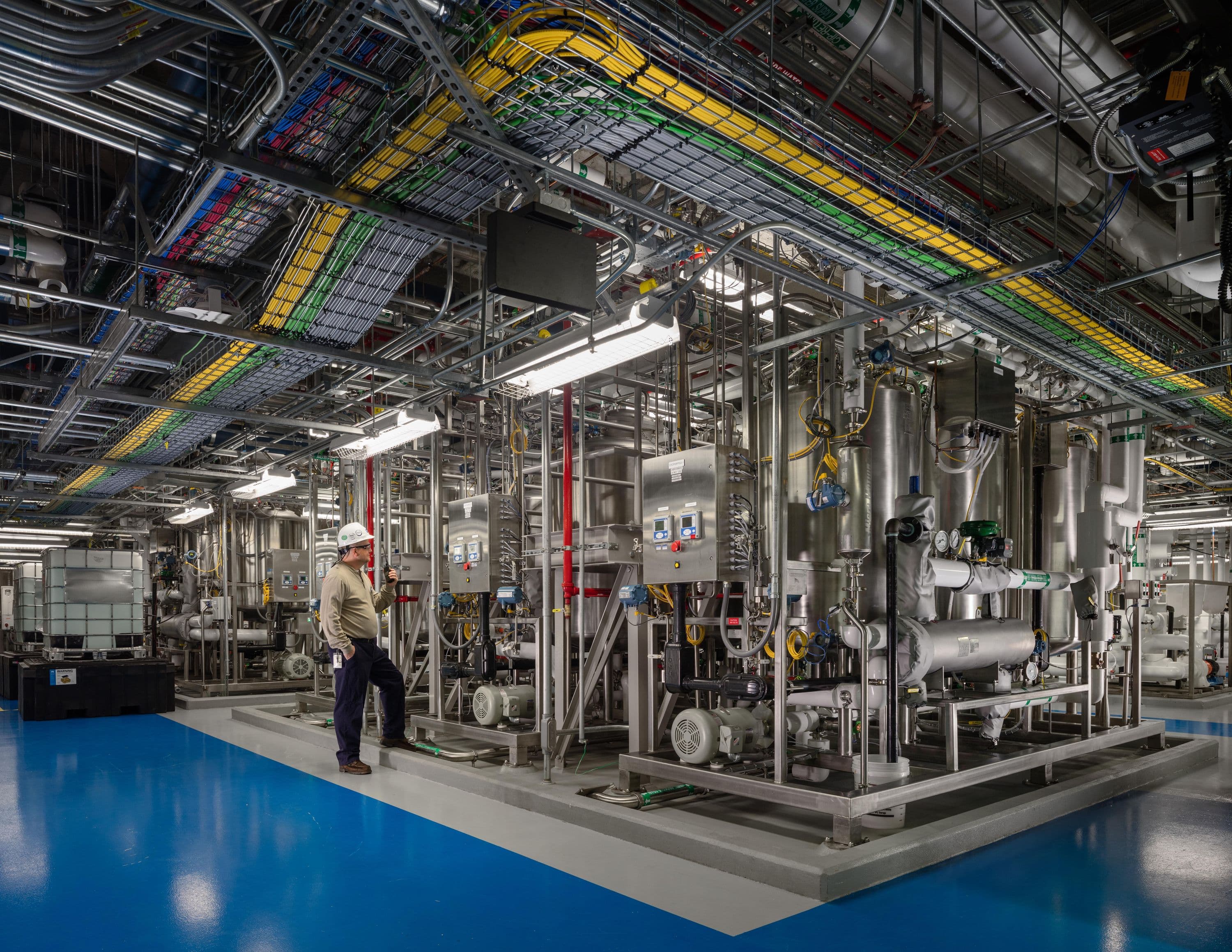 Albumin building CIP skids